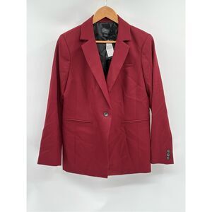 Pendleton Blazer‎ Suit Jacket Women Size 10 Red Wool New